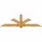 Ekena Millwork Redmond Rough Sawn Timber Gable Bracket, Western Red Cedar, 96"W x 28"H x 2"D x 6"F, 7/12 Pitch GBW096X28X0206RED00RWR - alternate 1